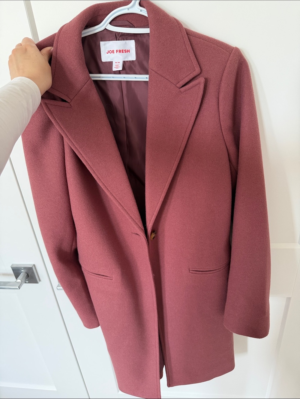Joe Fresh Trench Coat in Dusty Rose